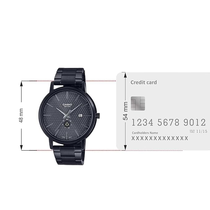 MTP-B125B-8AV Casio de hombre pulsera de metal - Image 2