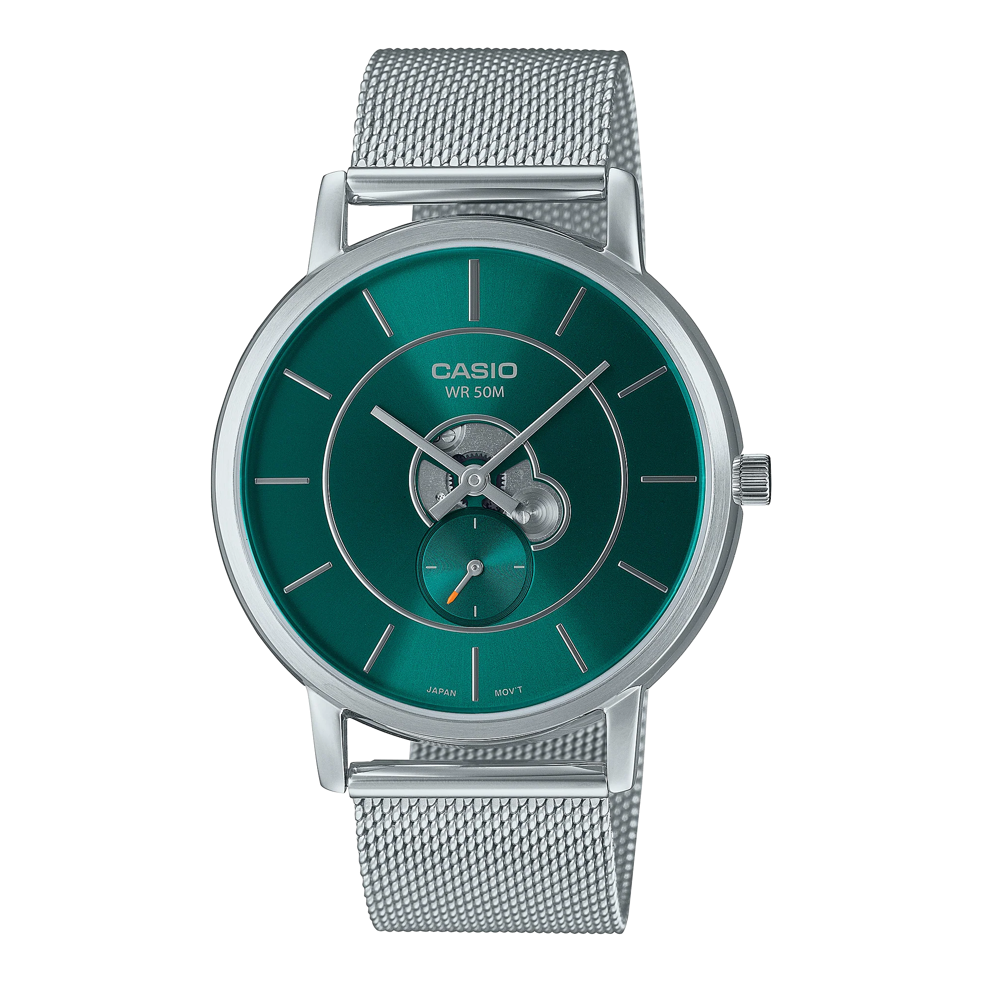 MTP-B130M-3AV Casio de caballero pulsera mesh