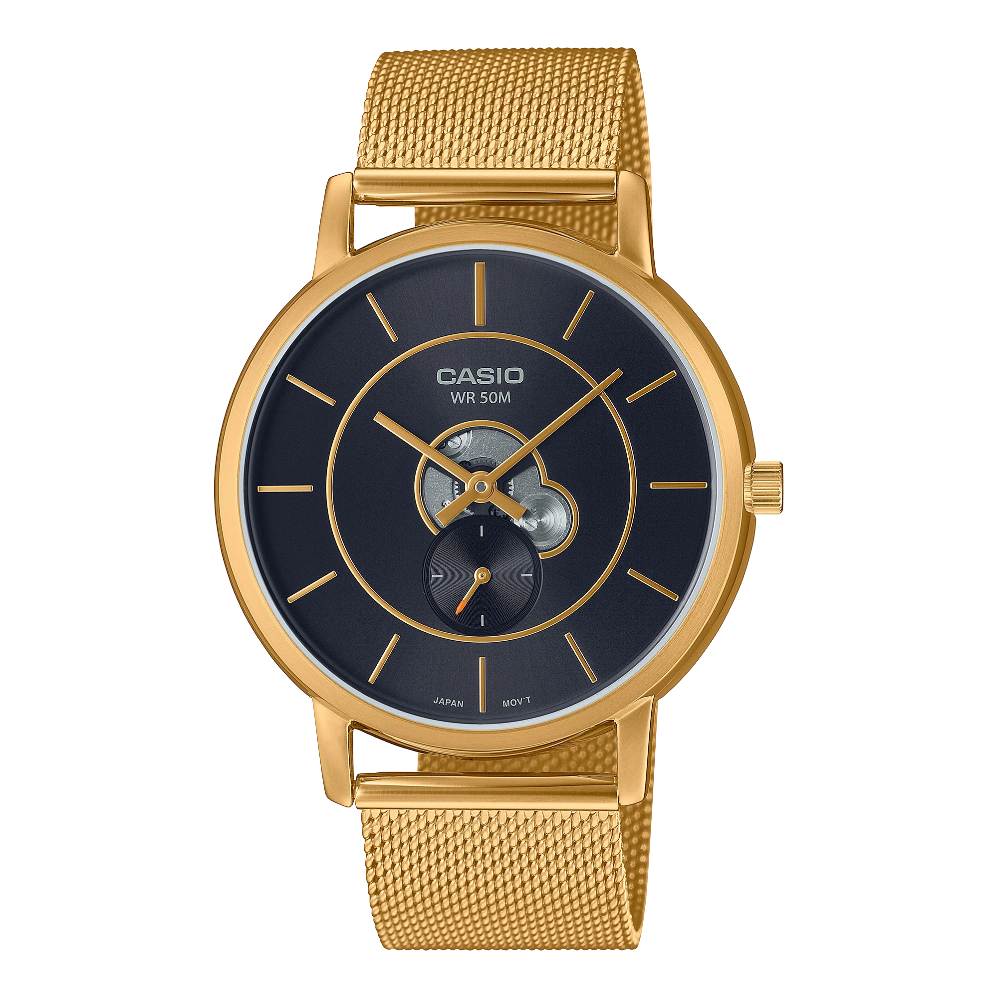 MTP-B130MG-1AV Casio de caballero pulsera mesh