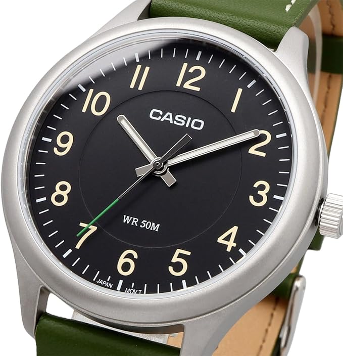MTP-B160L-1B1V Casio Reloj Para Hombre Pulsera de Cuero - Image 4