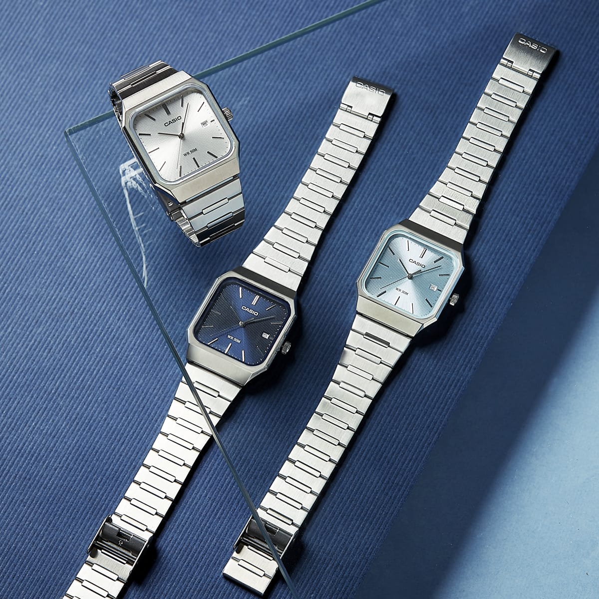 MTP-B185D-7AV Reloj Casio de hombre pulsera de acero inoxidable 40 mm - Image 2