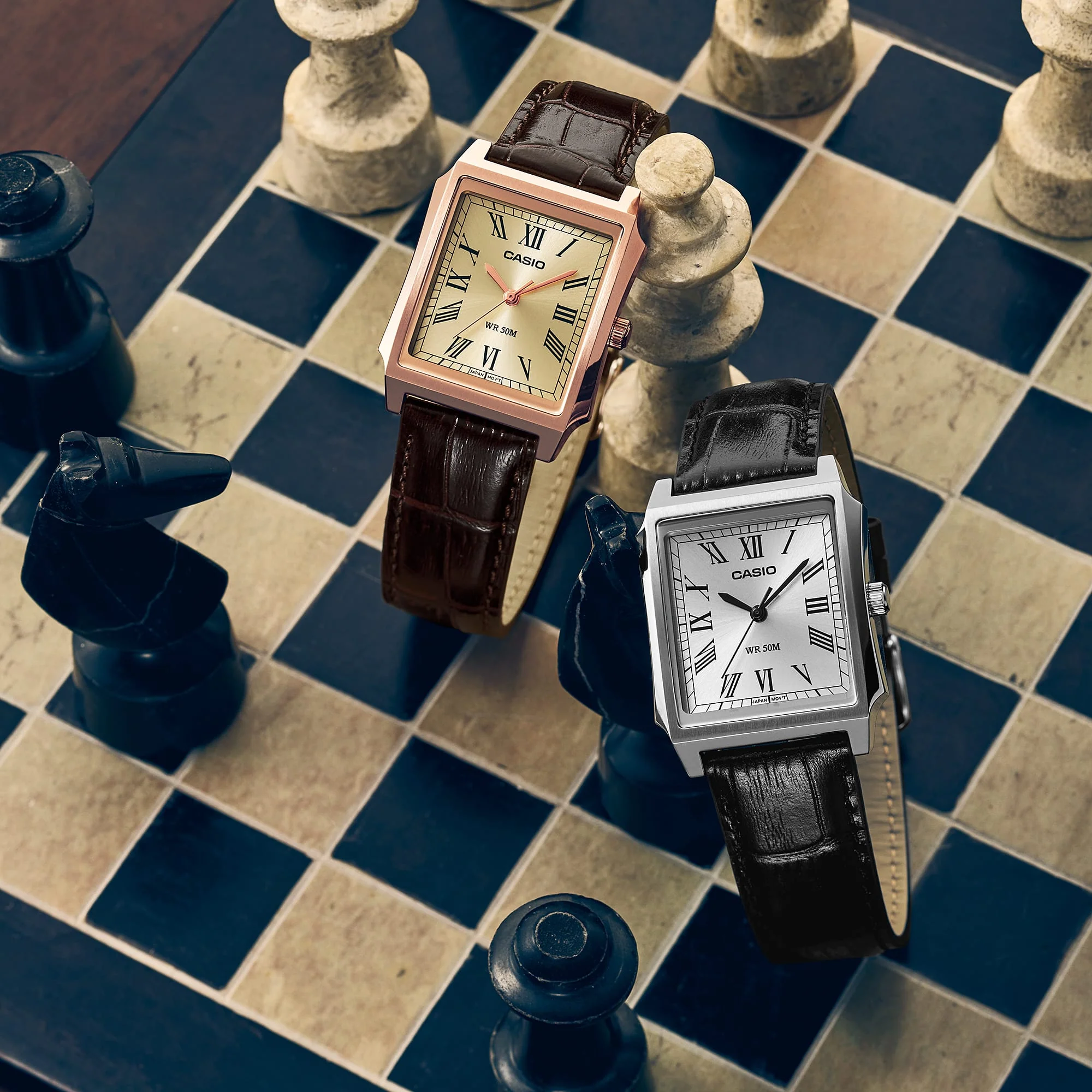 MTP-B190RGL-9BV Reloj Casio de hombre correa de cuero - Image 2