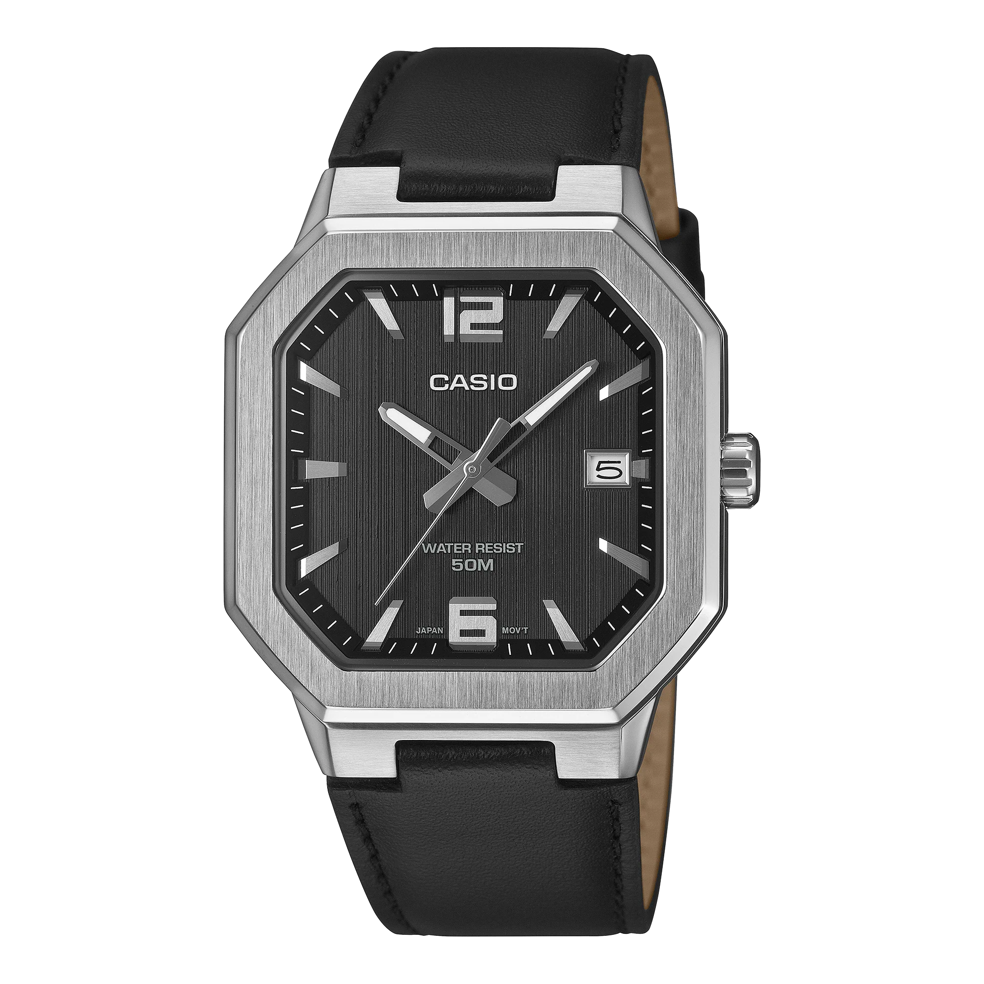 MTP-B195L-1AV Reloj Casio de hombre pulsera de cuero