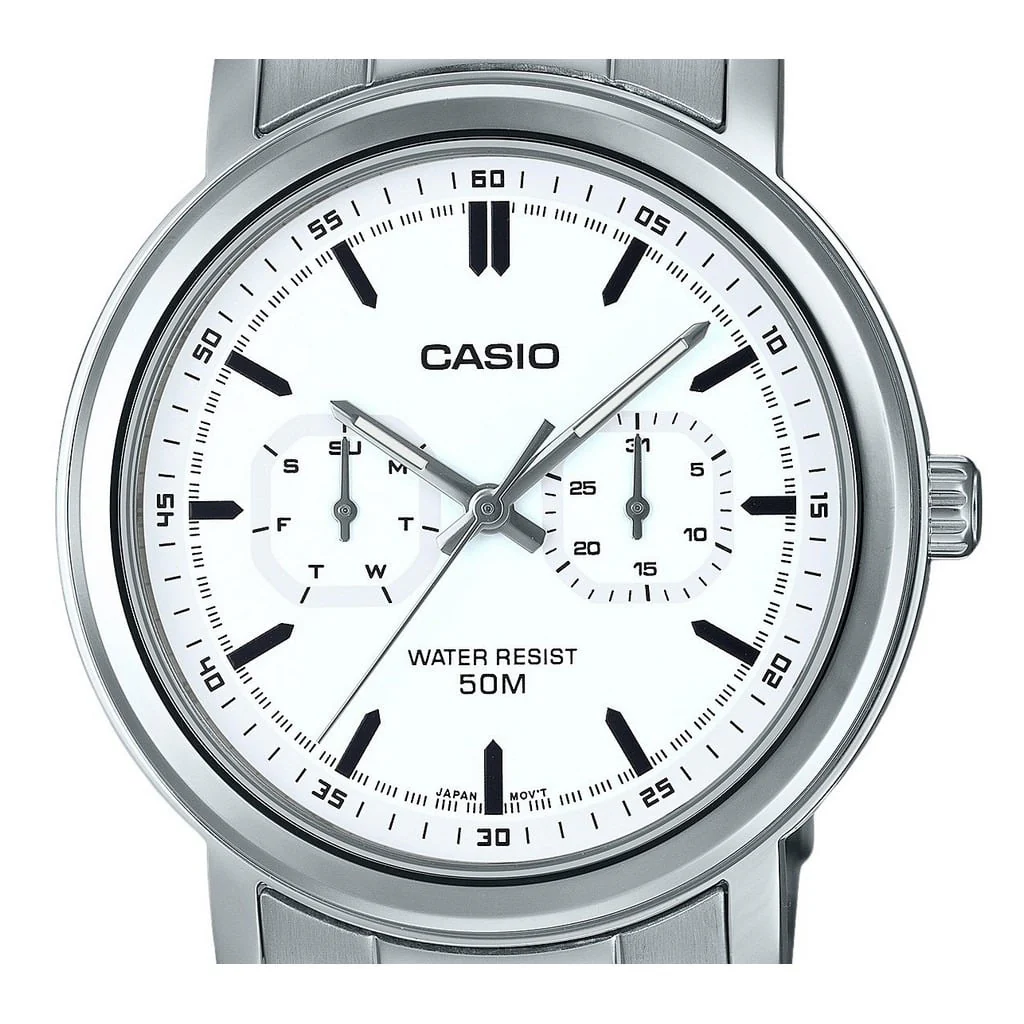 MTP-E335D-7EV Reloj Casio Análogo para Hombre con Pulsera de Metal inoxidable - Image 2
