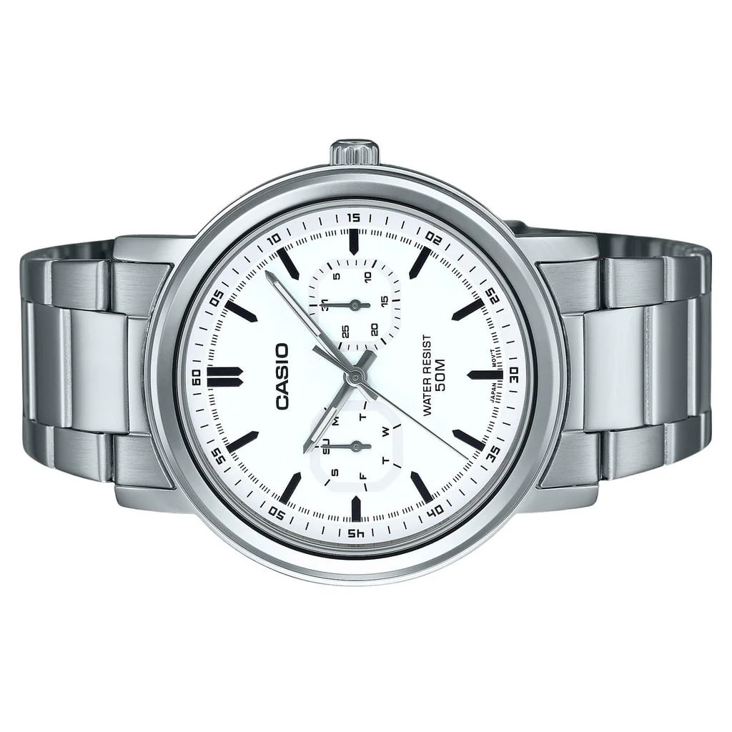 MTP-E335D-7EV Reloj Casio Análogo para Hombre con Pulsera de Metal inoxidable - Image 3