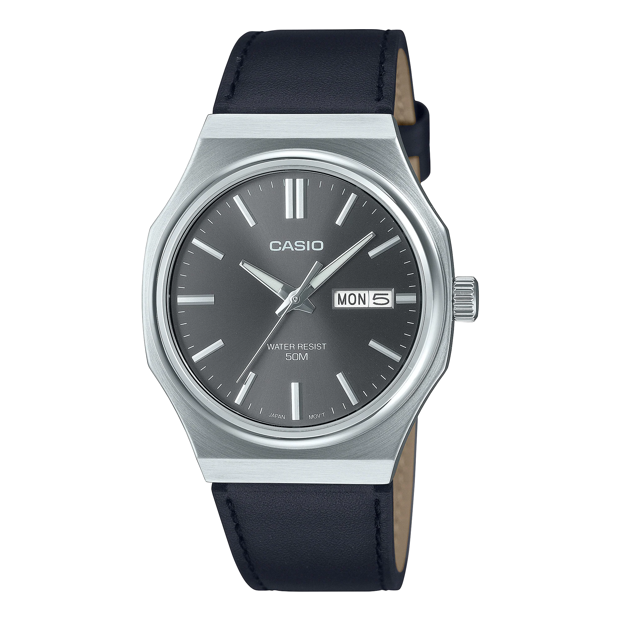 MTP-E735L-8AV Casio de hombre pulsera de cuero