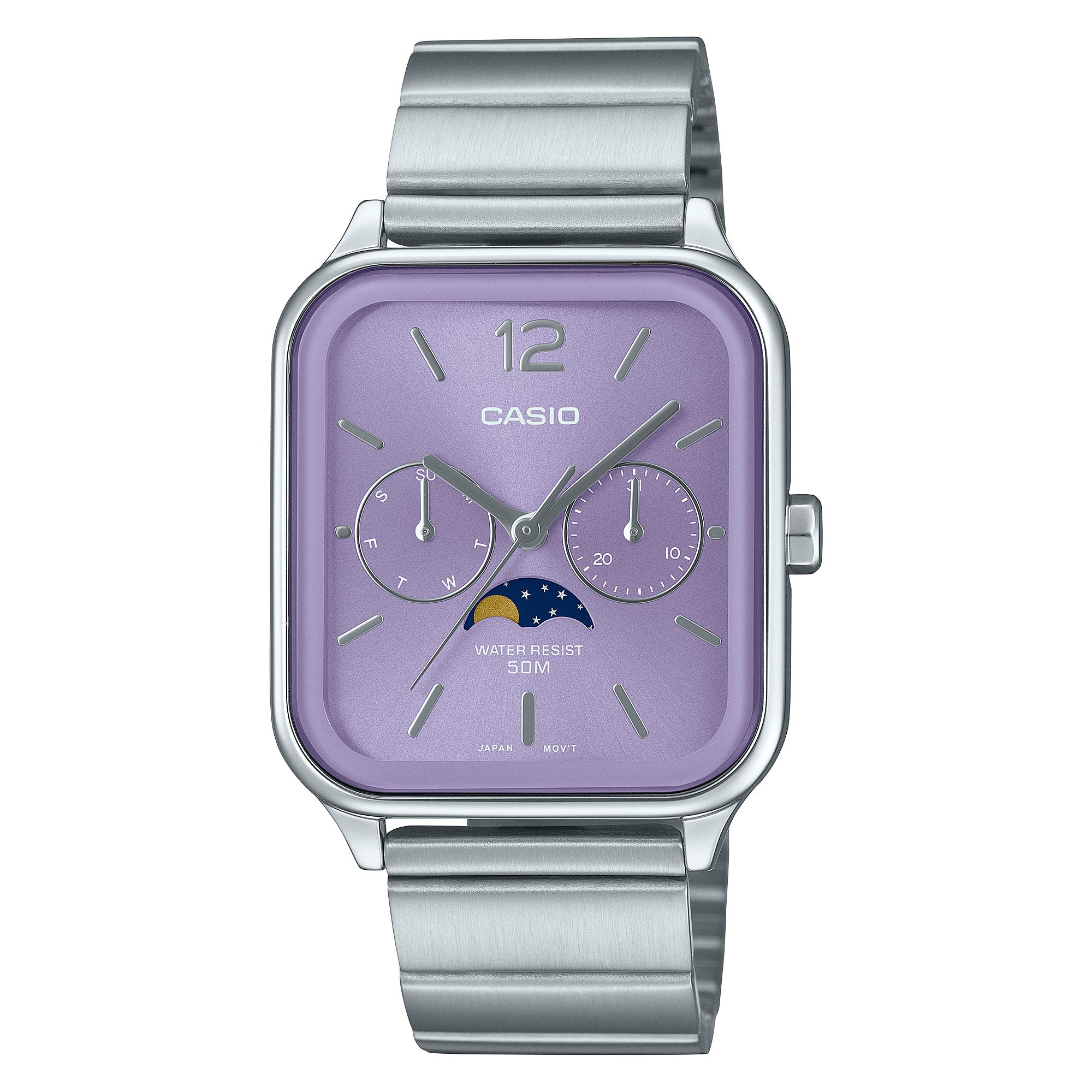 MTP-M305D-6AV Reloj Casio para Caballero con Correa de Acero Inoxidable