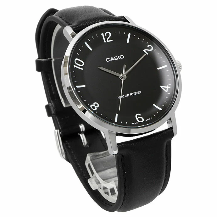 MTP-VT03L-1B Casio de hombre pulsera de cuero - Image 3