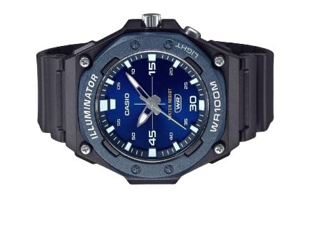 MW-620H-2AV Reloj Casio Illuminator Análogo para Caballero con Correa de Caucho - Image 2
