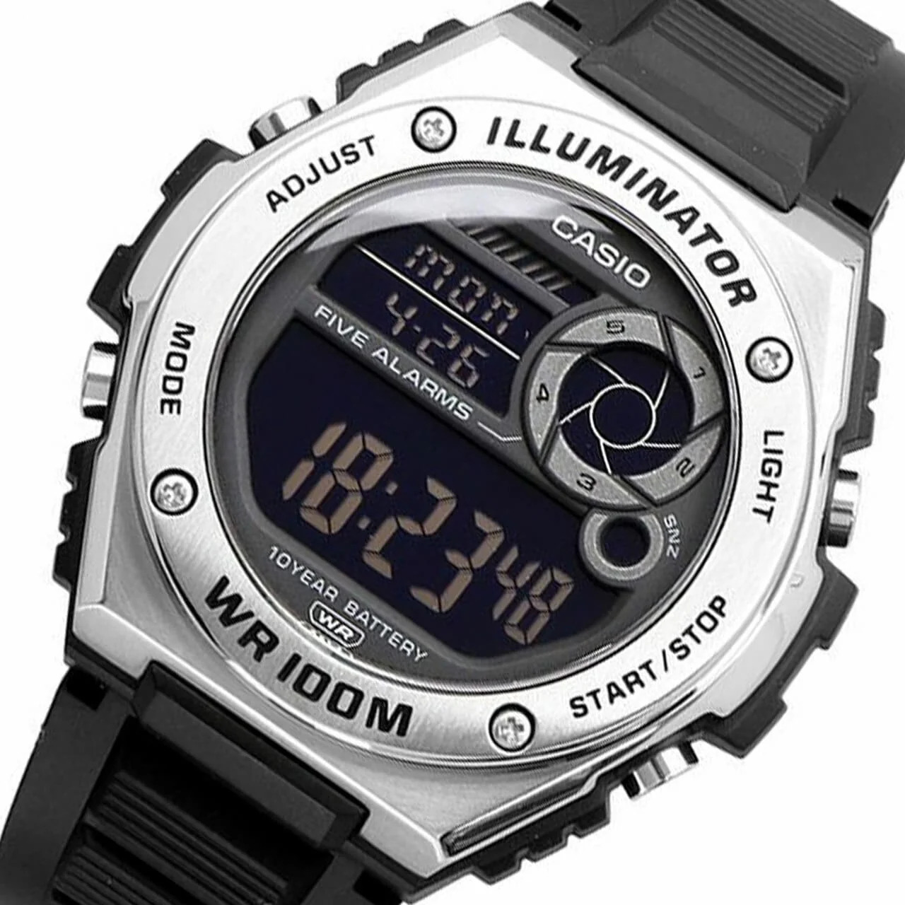 MWD-100H-1BV Reloj Casio para Hombre, Illuminator 10 Años de Batería - Image 2