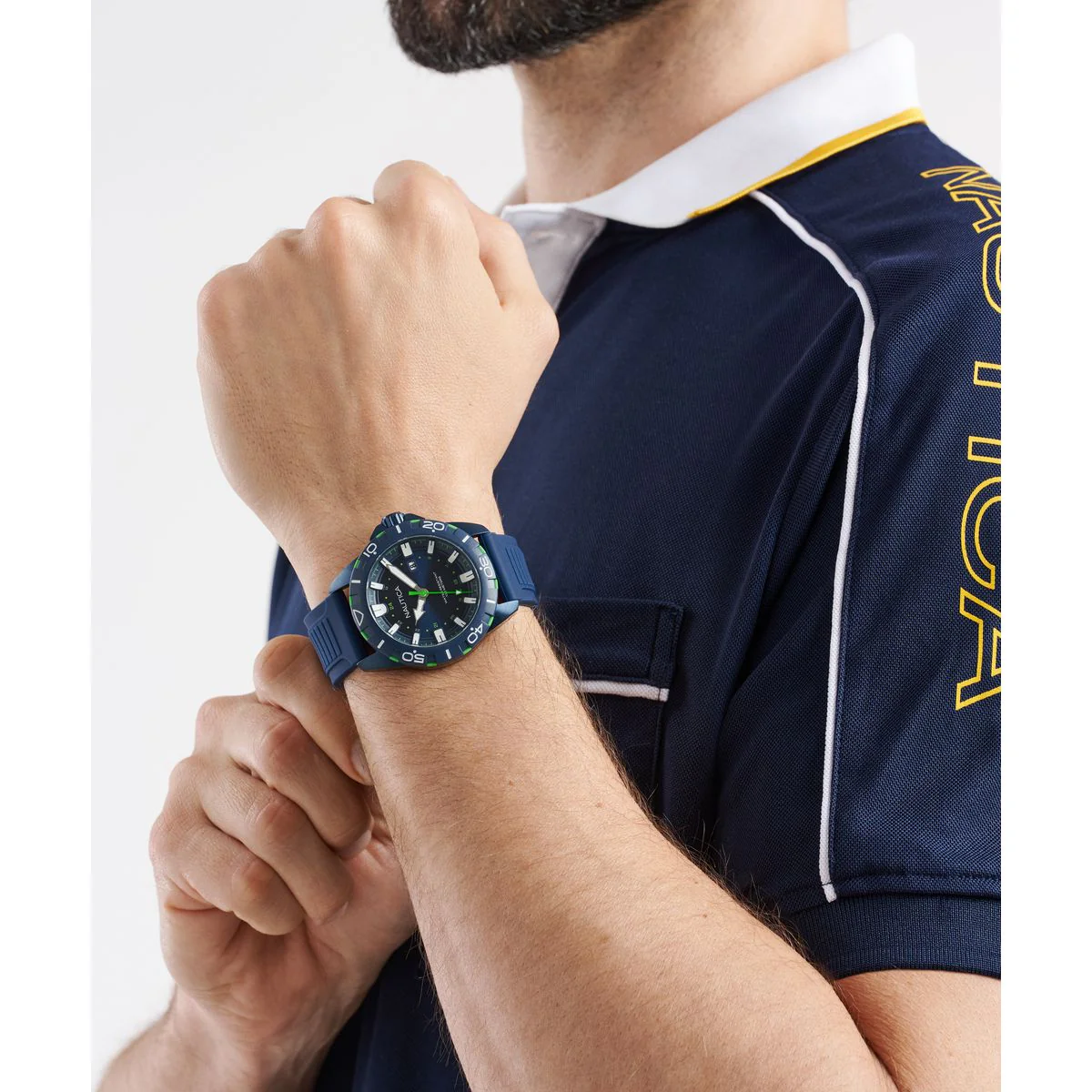 NAPNRF405 Reloj Nautica NSR de hombre correa de silicona - Image 2