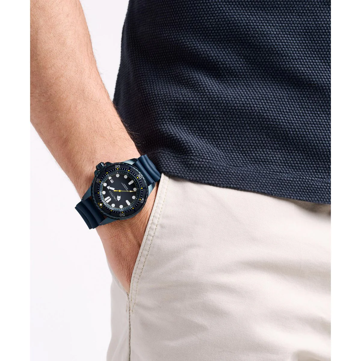 NAPSDF503 Reloj Nautica NCT Sea Dive de hombre correa de silicona - Image 4
