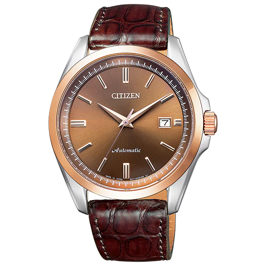 NB1045-16W Citizen Automatic de caballero pulsera de piel genuino