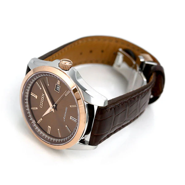NB1045-16W Citizen Automatic de caballero pulsera de piel genuino - Image 3