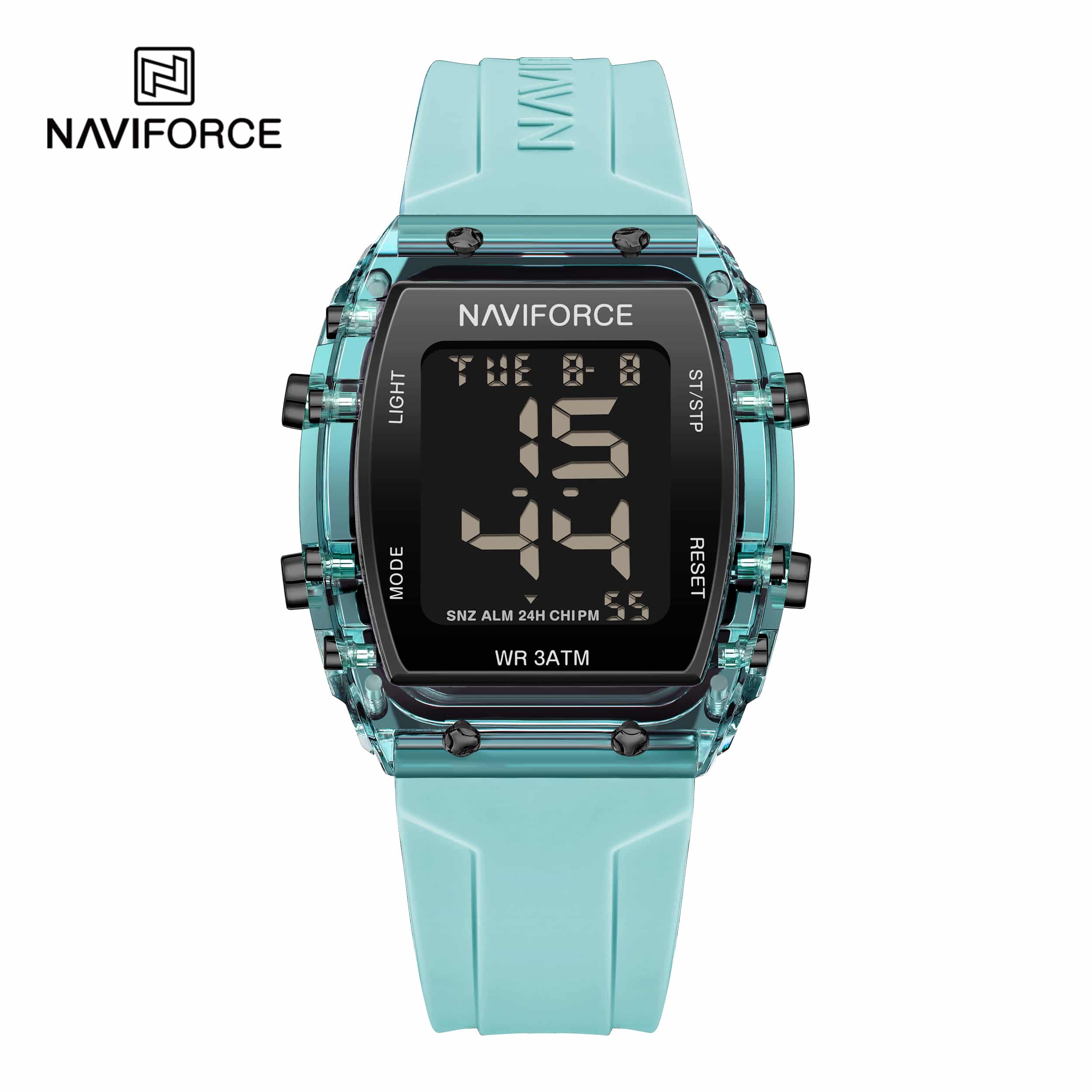 NF7102 Naviforce reloj para dama pulsera de resina digital - Image 3