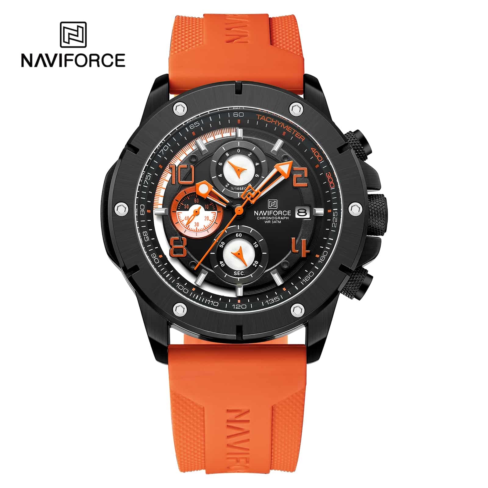 NF8034 Naviforce Reloj de hombre pulsera de resina resistente - Image 2