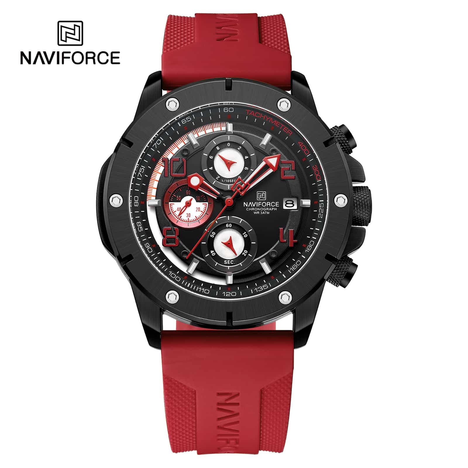 NF8034 Naviforce Reloj de hombre pulsera de resina resistente - Image 3