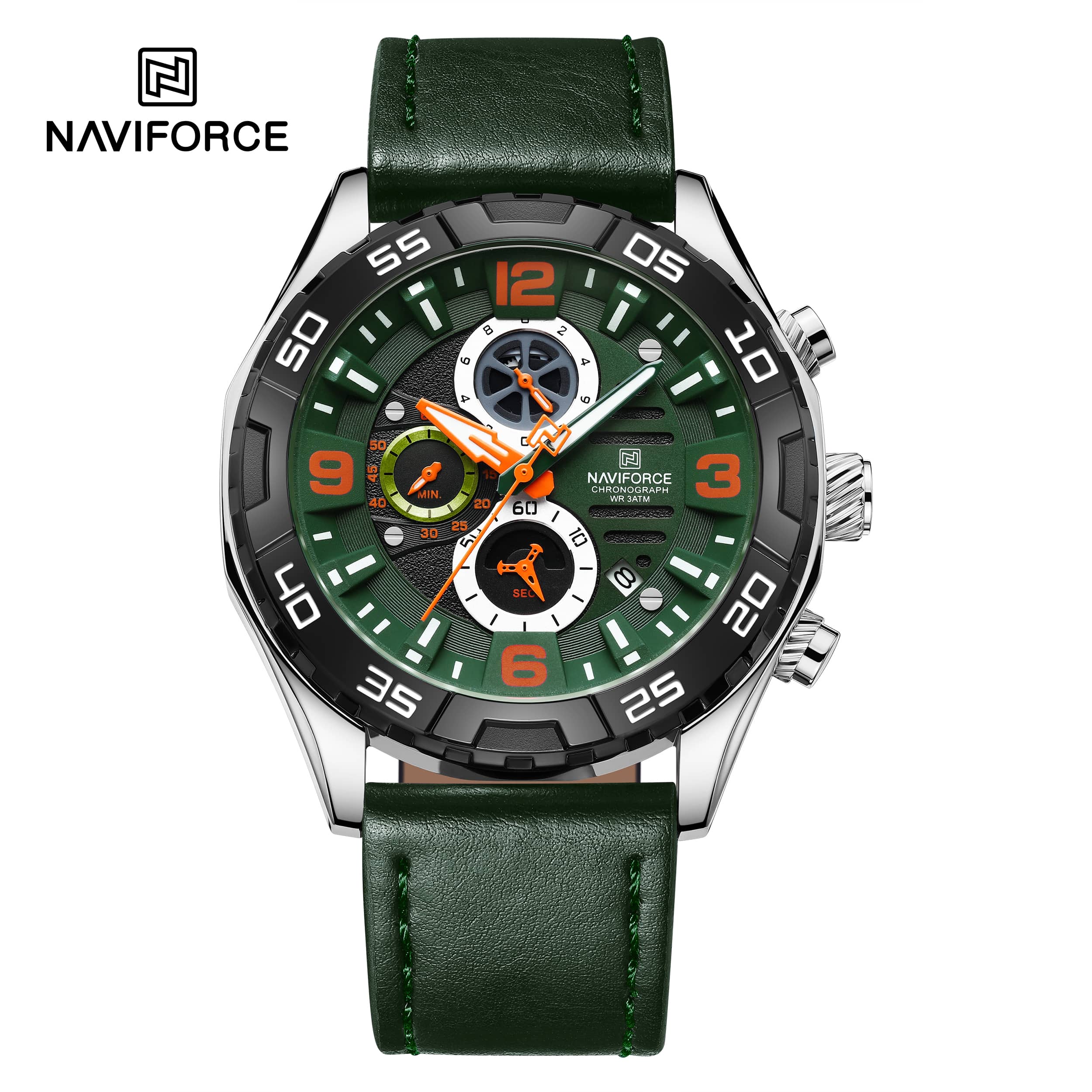 NF8043 Naviforce reloj para hombre pulsera de piel - Image 6