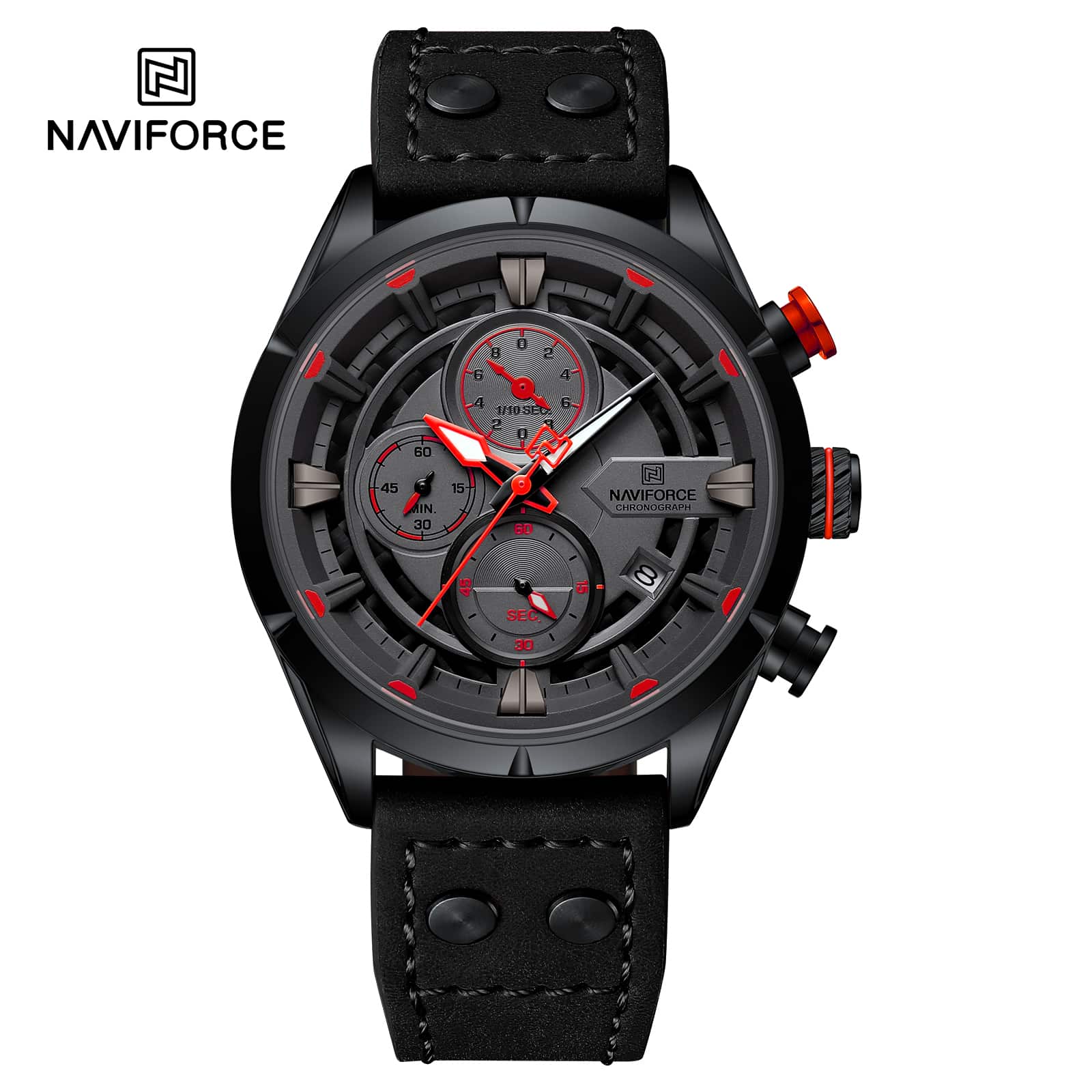 NF8045 Naviforce para caballero pulsera de cuero - Image 6