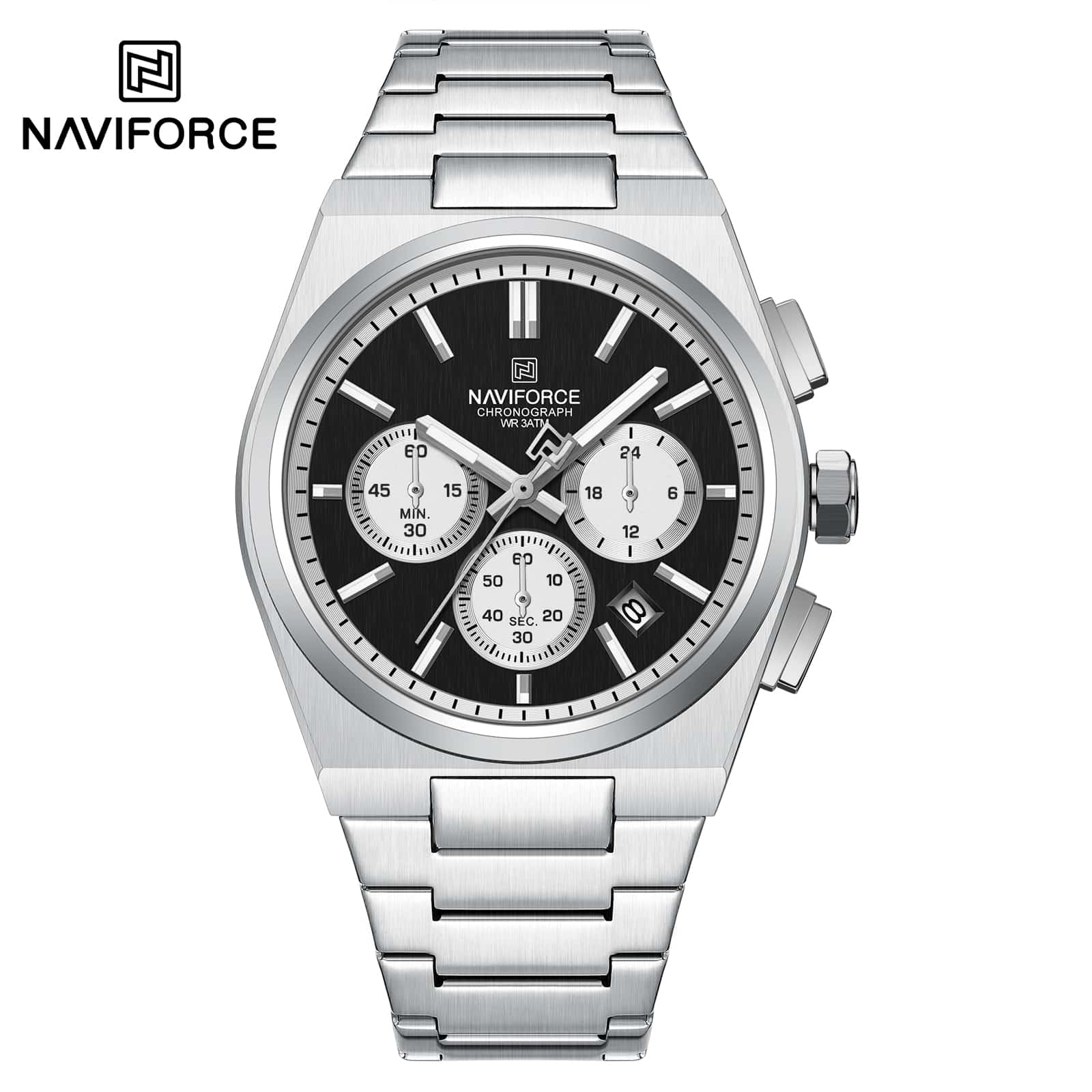 NF8048G Naviforce Reloj para caballero pulsera de acero inoxidable - Image 4