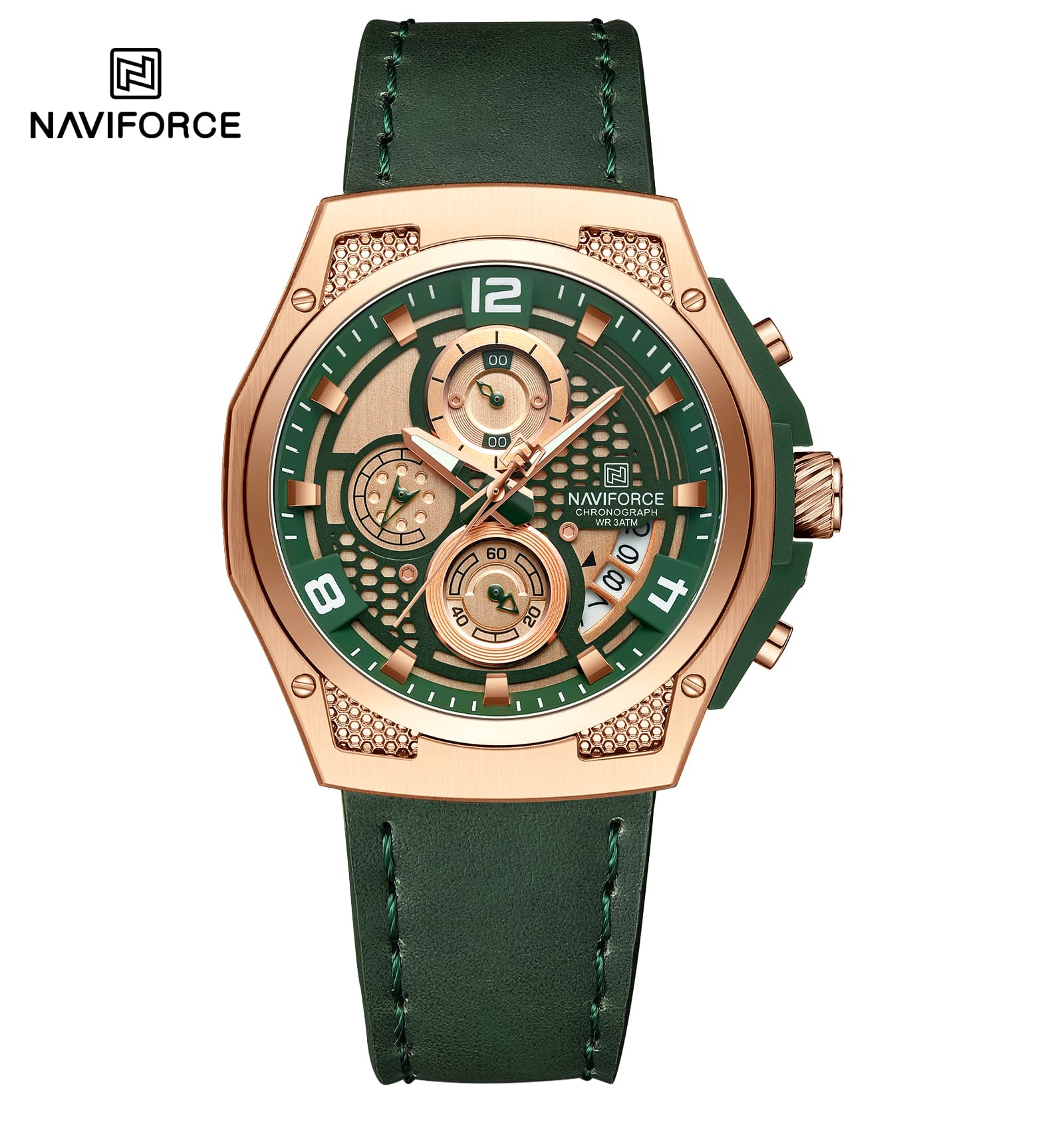 NF8051L Naviforce reloj para caballero correa de piel - Image 6