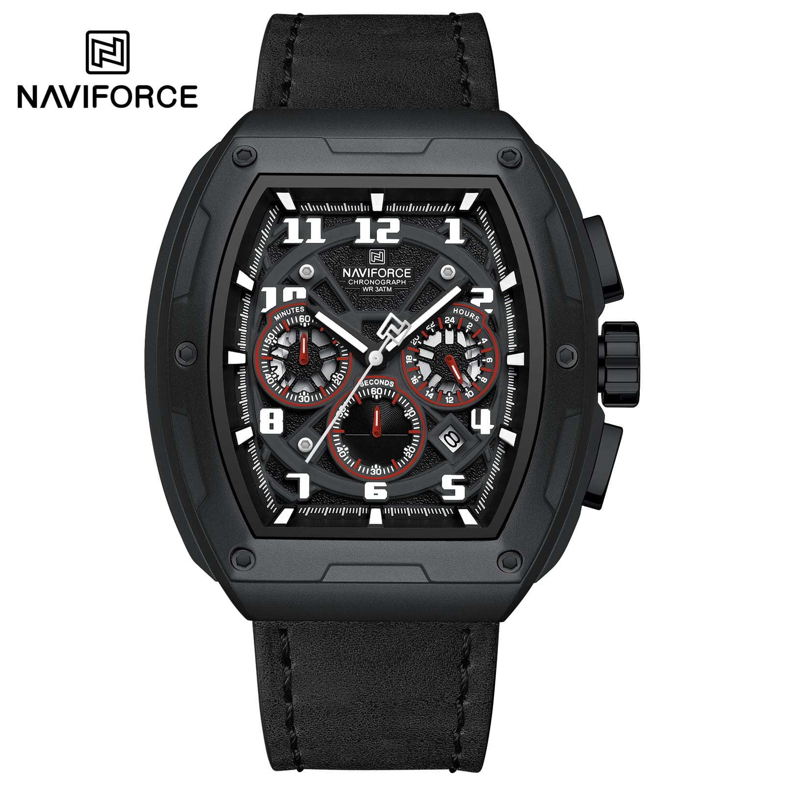 NF8053 Naviforce Reloj análogo pulsera de piel para hombre - Image 3
