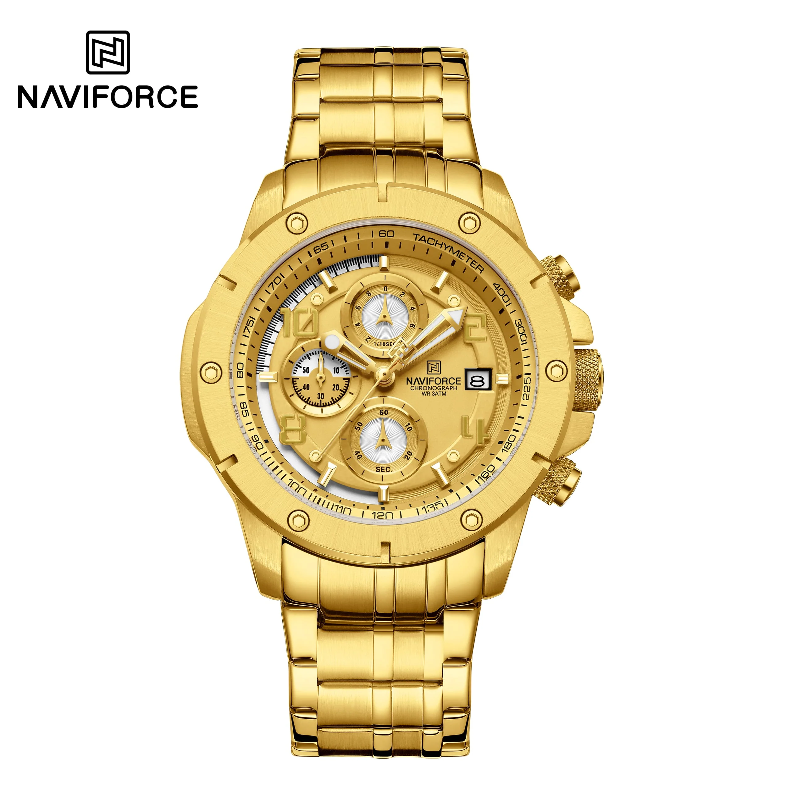 NF8056 Naviforce reloj para caballero correa de metal - Image 3
