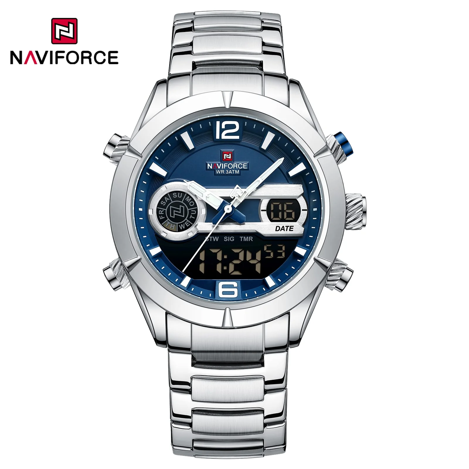 NF9232 Naviforce reloj para caballero pulsera de metal - Image 2