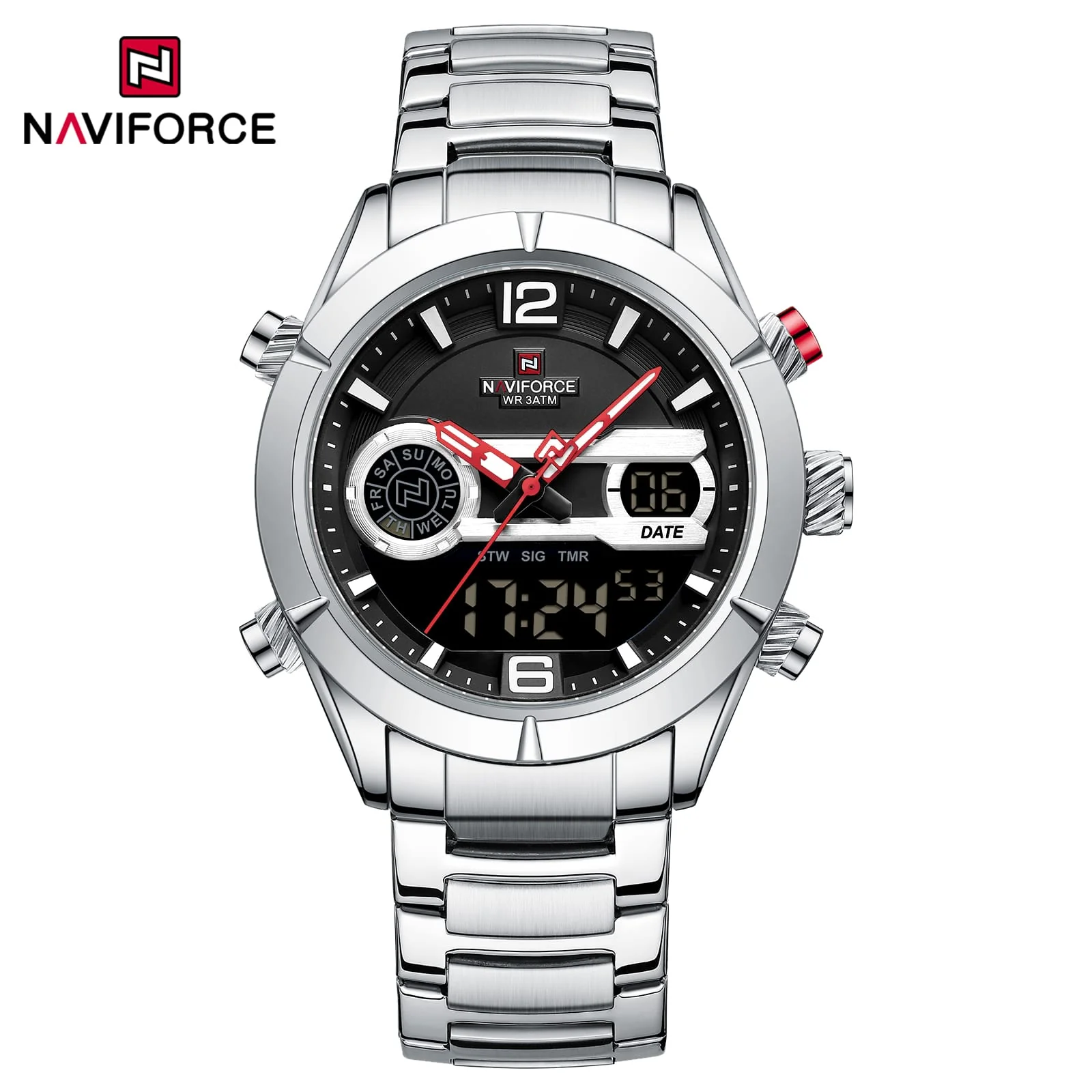 NF9232 Naviforce reloj para caballero pulsera de metal - Image 4