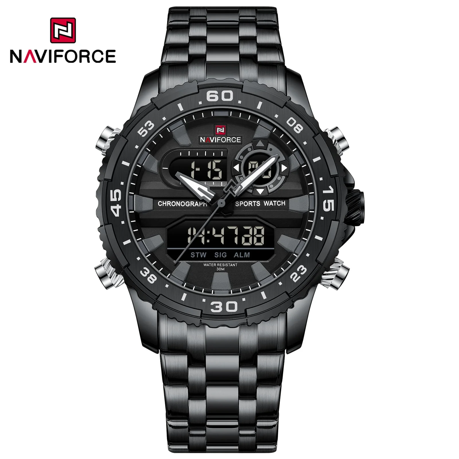 NF9234 Naviforce Reloj para caballero pulsera de acero inoxidable - Image 4