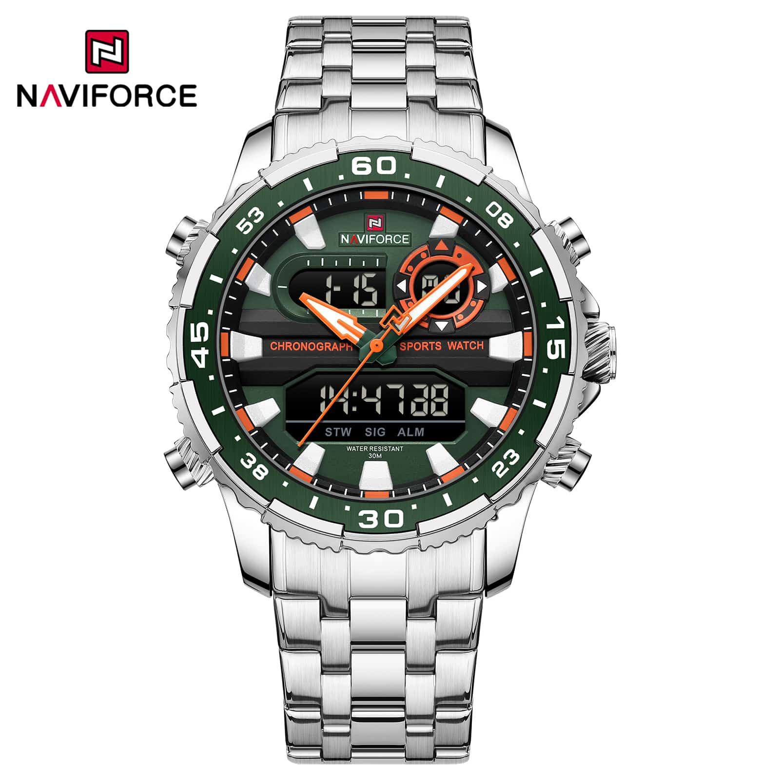 NF9234 Naviforce Reloj para caballero pulsera de acero inoxidable - Image 7