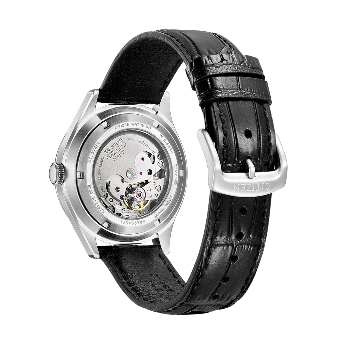 NH8390-20L Reloj Citizen de hombre correa de cuero - Image 2