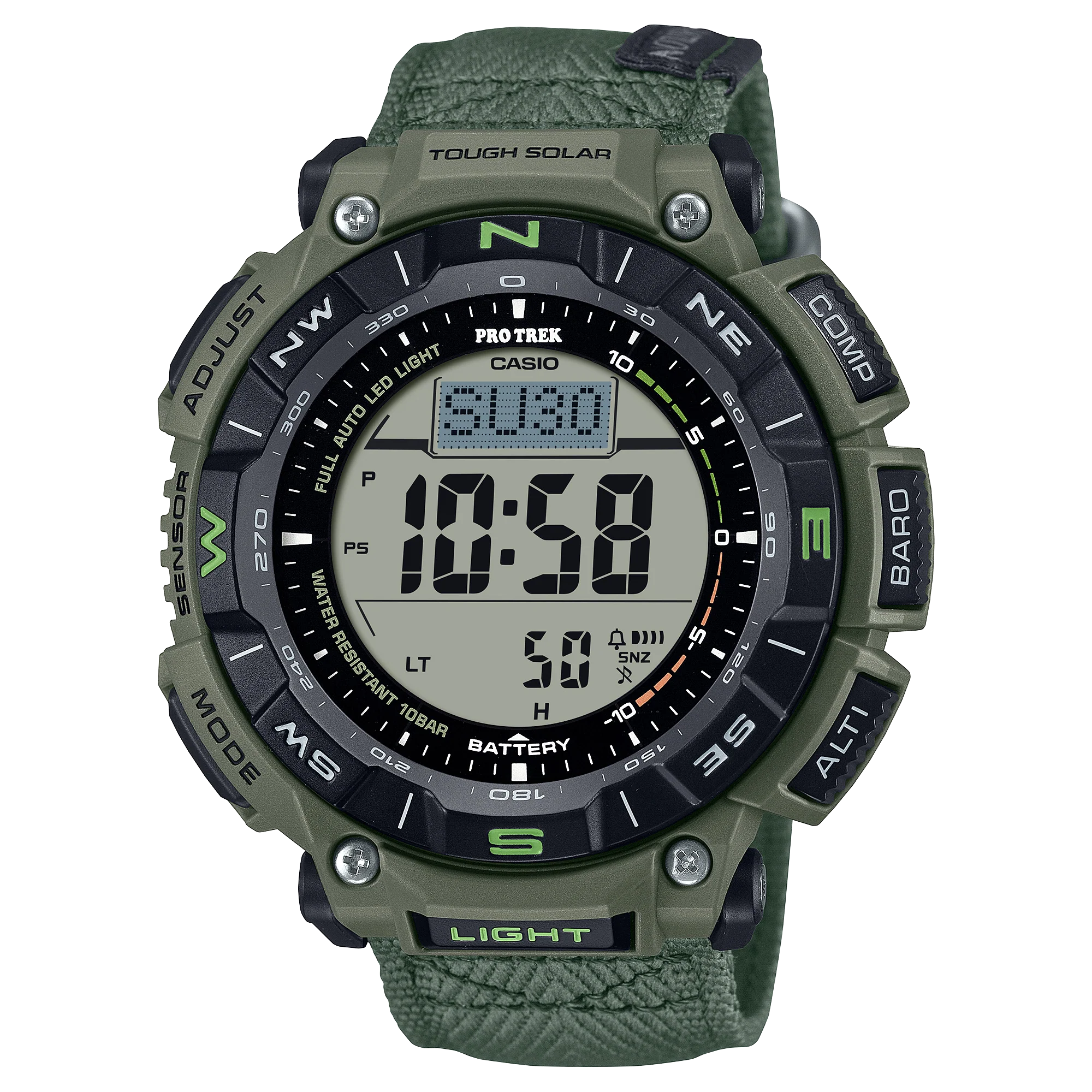 PRG-340B-3 Reloj Pro Trek Casio de hombre pulsera de tela
