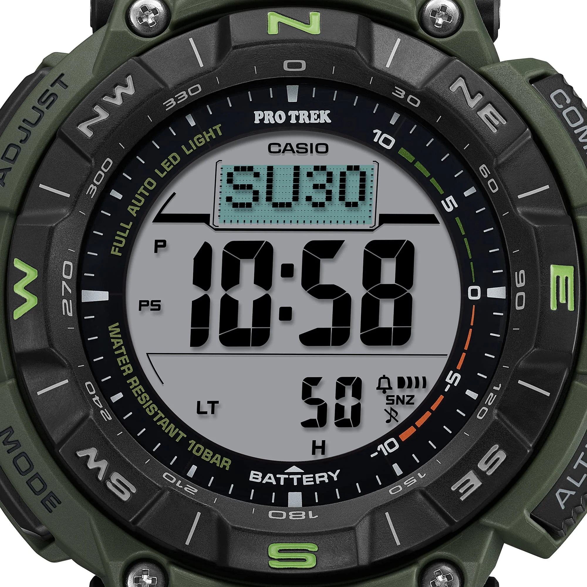 PRG-340B-3 Reloj Pro Trek Casio de hombre pulsera de tela - Image 4