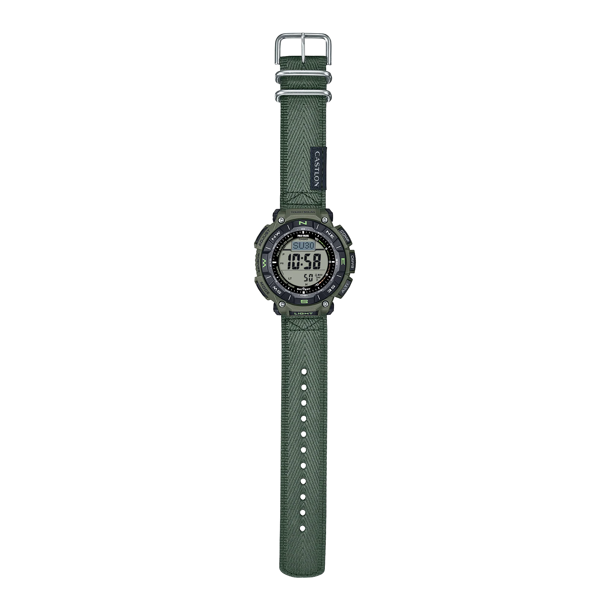 PRG-340B-3 Reloj Pro Trek Casio de hombre pulsera de tela - Image 5