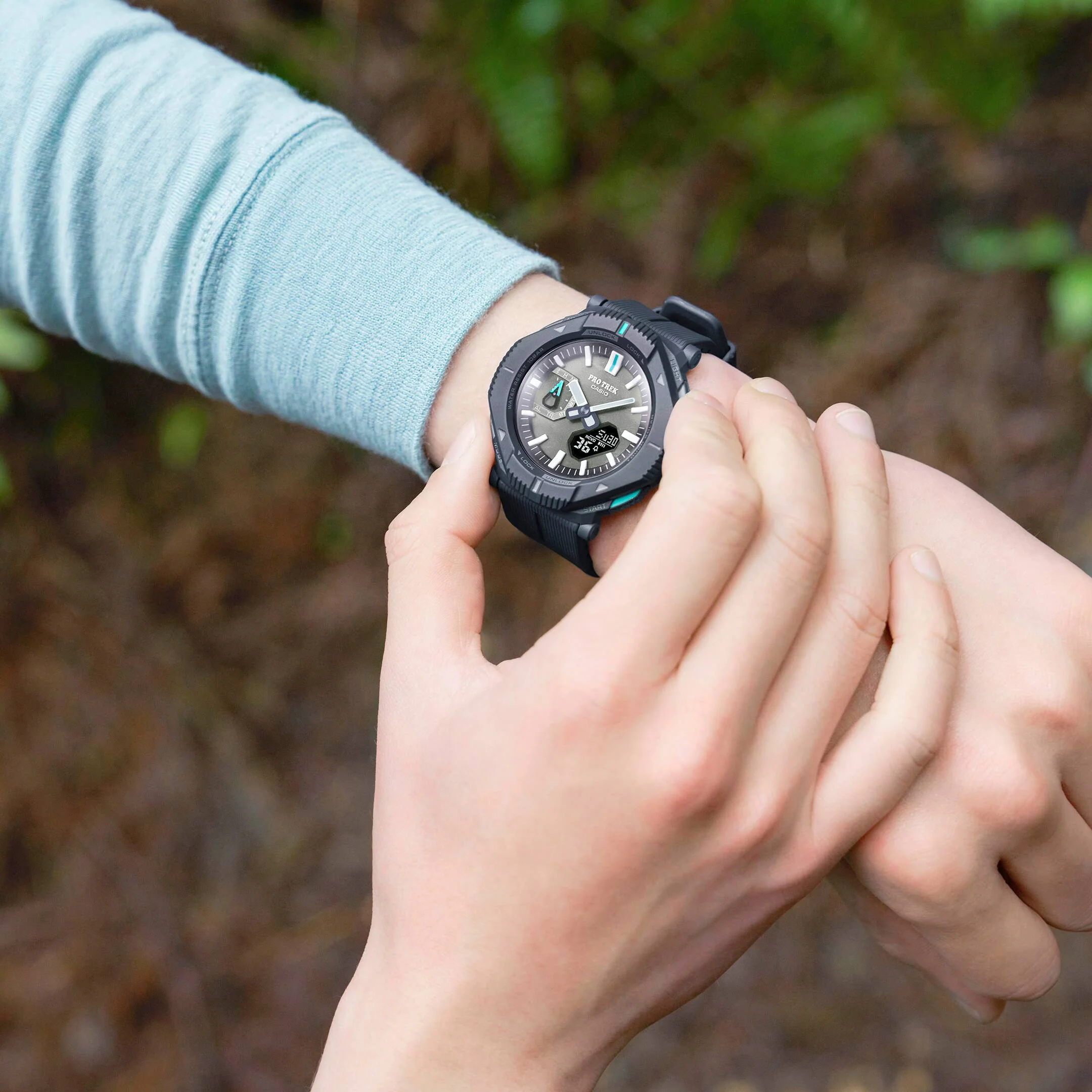 PRJ-B001-1 Reloj Casio Pro Trek de hombre correa de caucho - Image 10