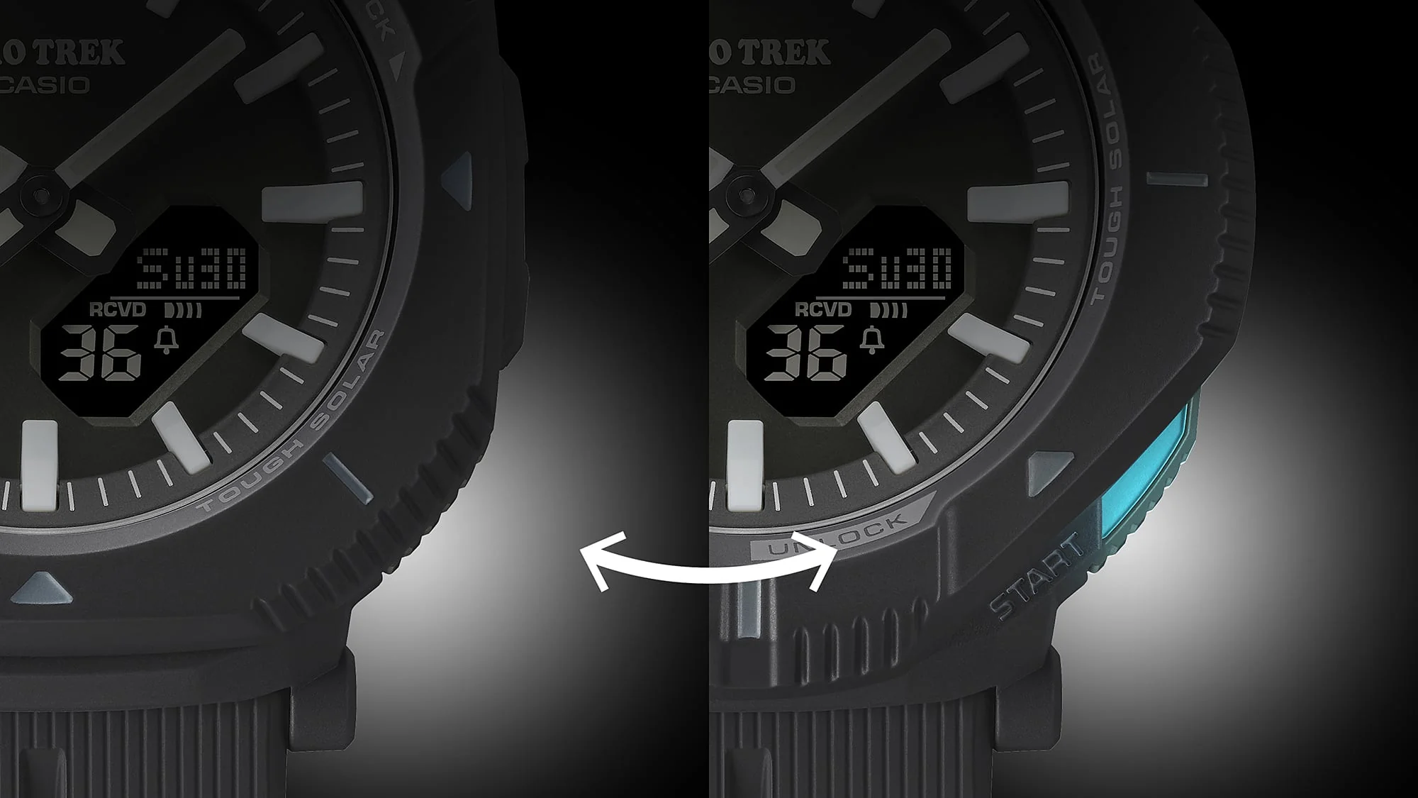 PRJ-B001-1 Reloj Casio Pro Trek de hombre correa de caucho - Image 8