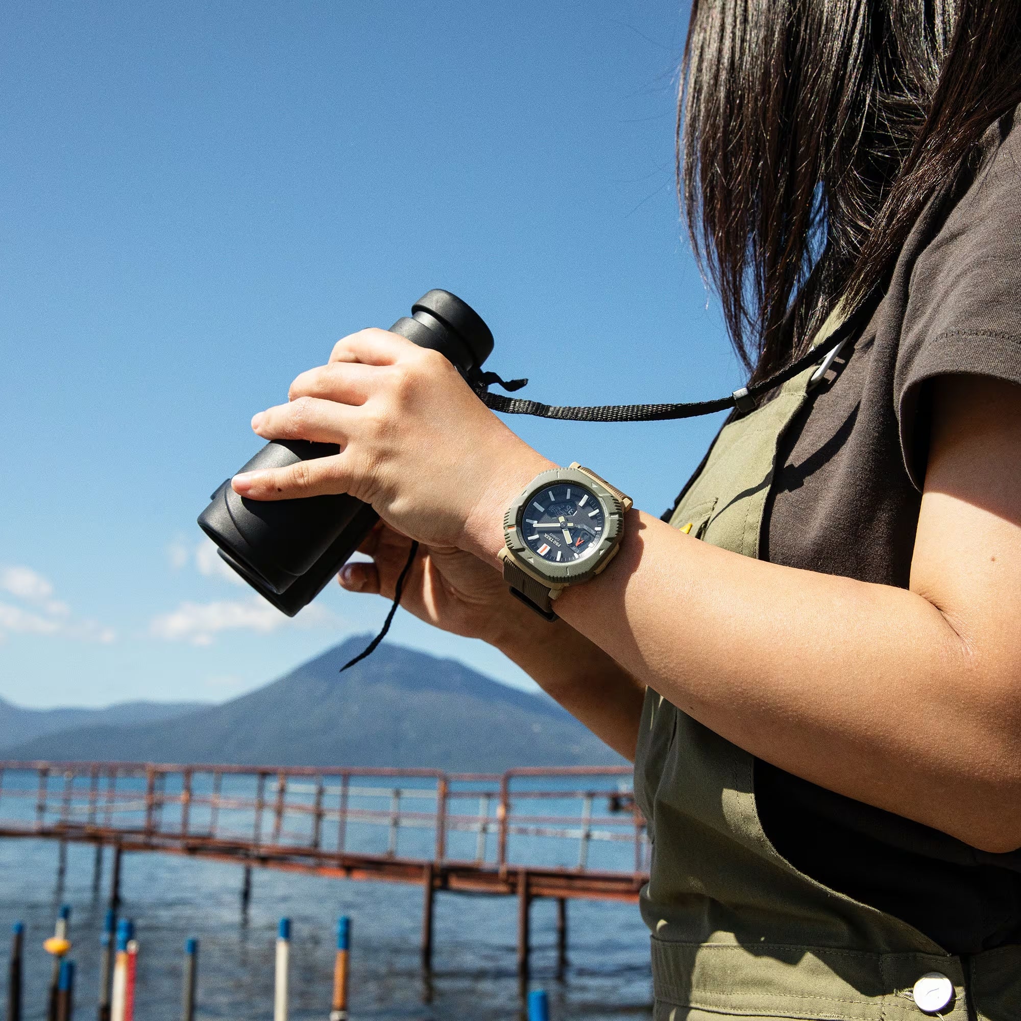 PRJ-B001-5 Casio Pro-Trek Unisex pulsera de caucho - Image 2