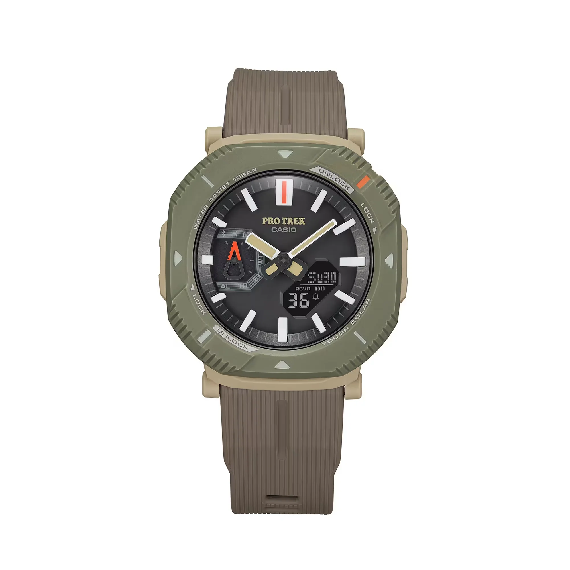 PRJ-B001-5 Casio Pro-Trek Unisex pulsera de caucho - Image 3