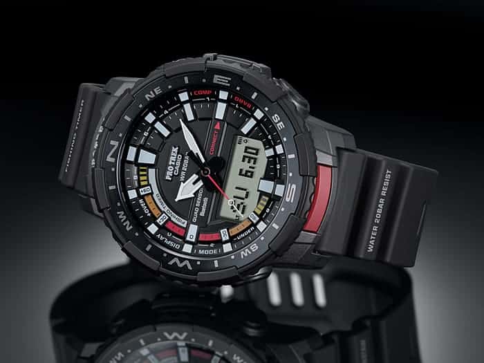 PRT-B70-1 Casio Pro Trek para caballero pulsera de resina con bluetooth - Image 2