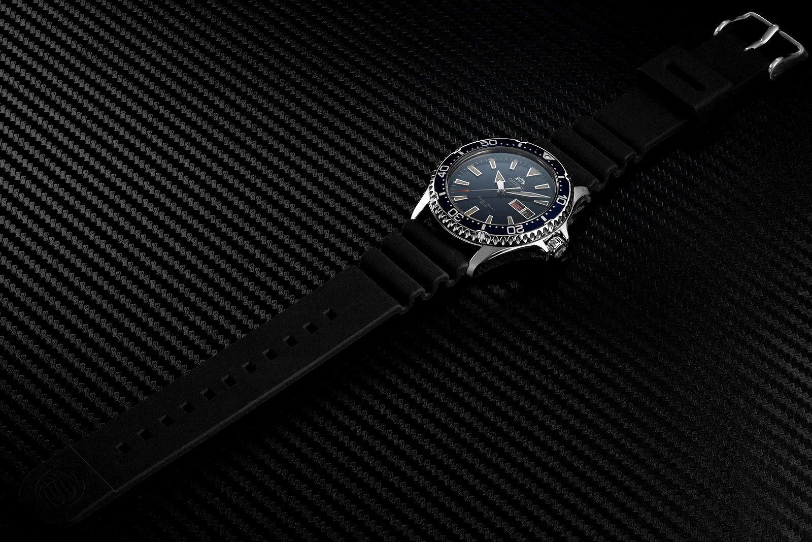 RA-AA0006L Orient Automático Kamasu Reloj De Hombre Banda de Caucho - Image 4