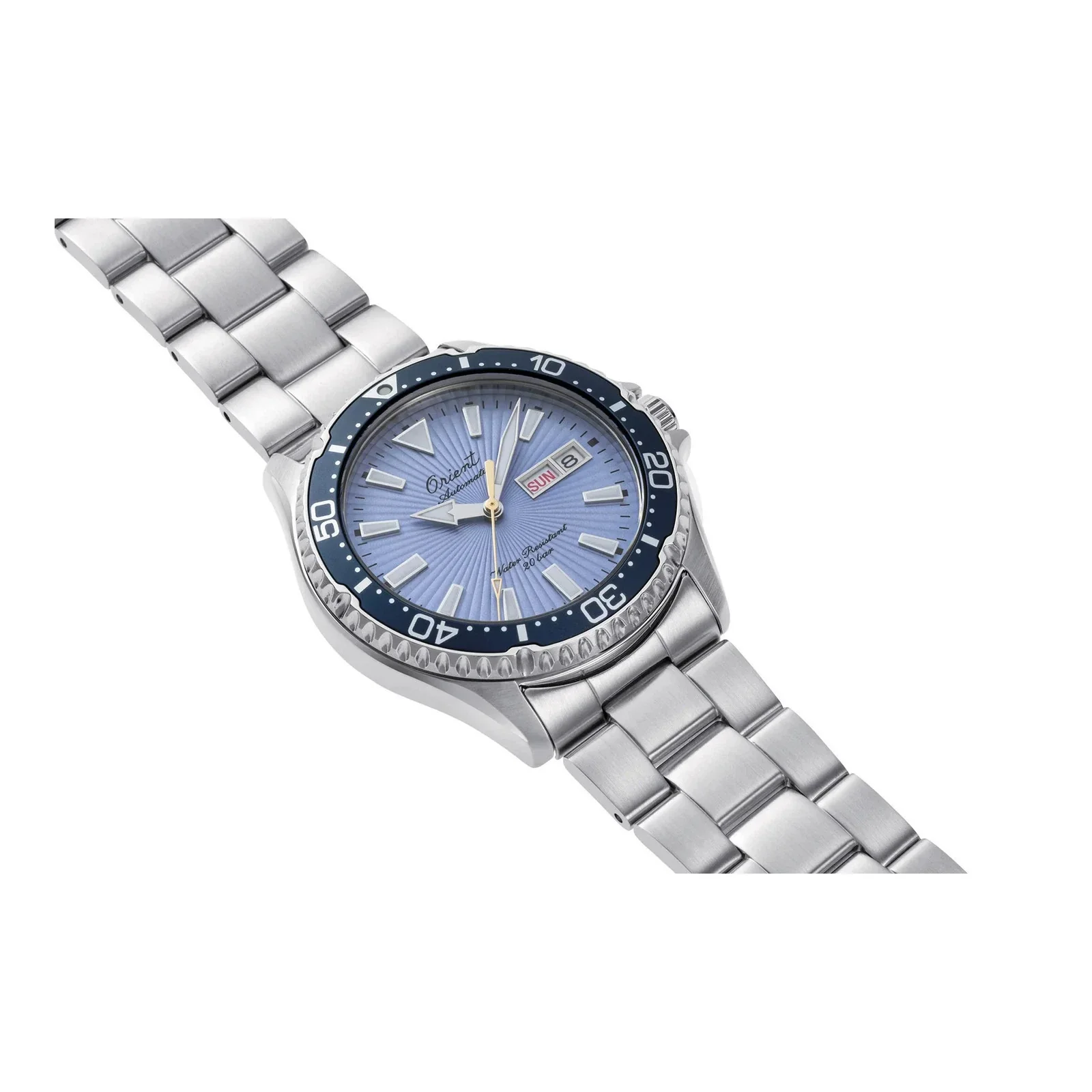 RA-AA0823L Reloj Orient 75th Anniversary Kamasu de hombre pulsera de metal - Image 2