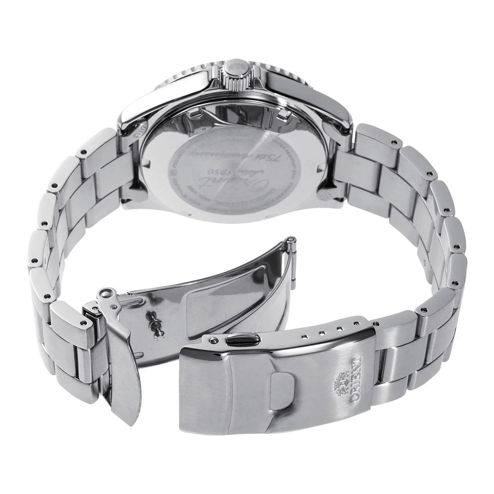 RA-AA0823L Reloj Orient 75th Anniversary Kamasu de hombre pulsera de metal - Image 3