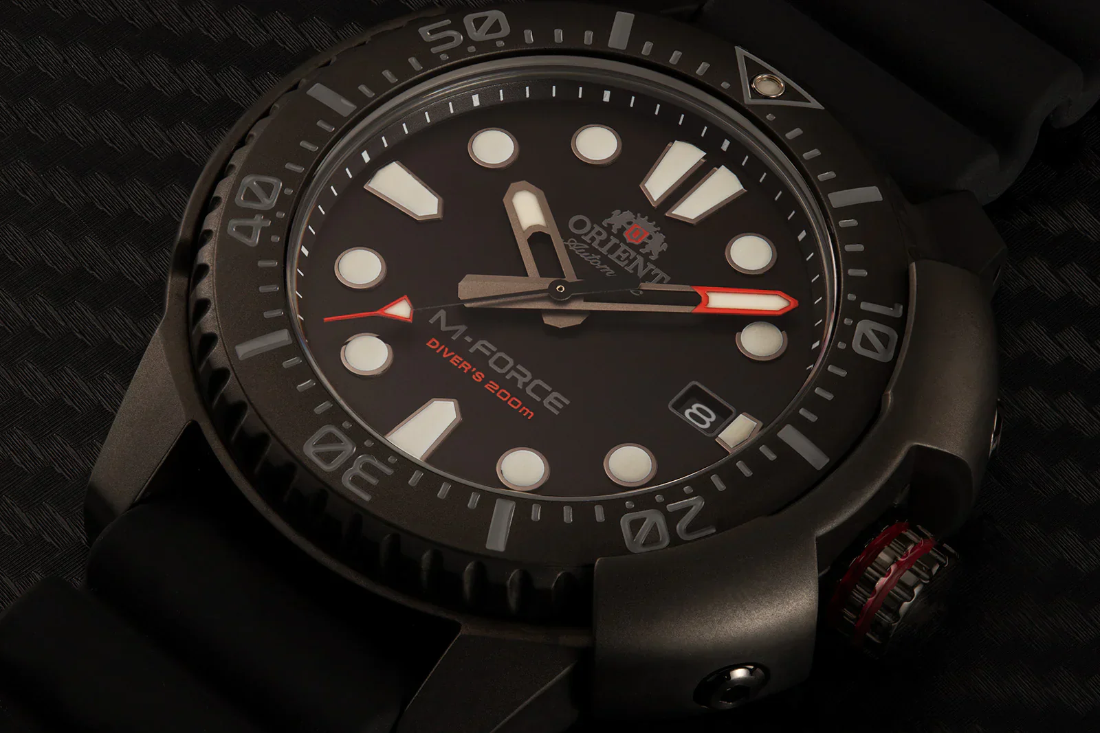 RA-AC0L03B Reloj Orient M-Force de hombre pulsera de silicona - Image 3