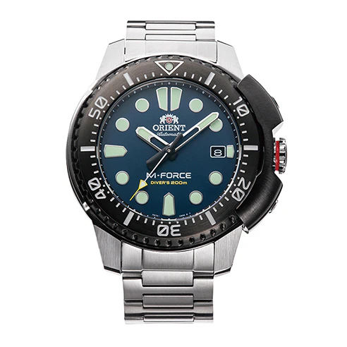 RA-AC0L07L Orient ;M-Force reloj de hombre correa de acero inoxdable