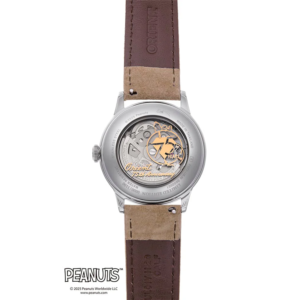 RA-AC0M17G Reloj Bambino x Snoopy Peanuts de hombre correa de cuero 38 mm - Image 3