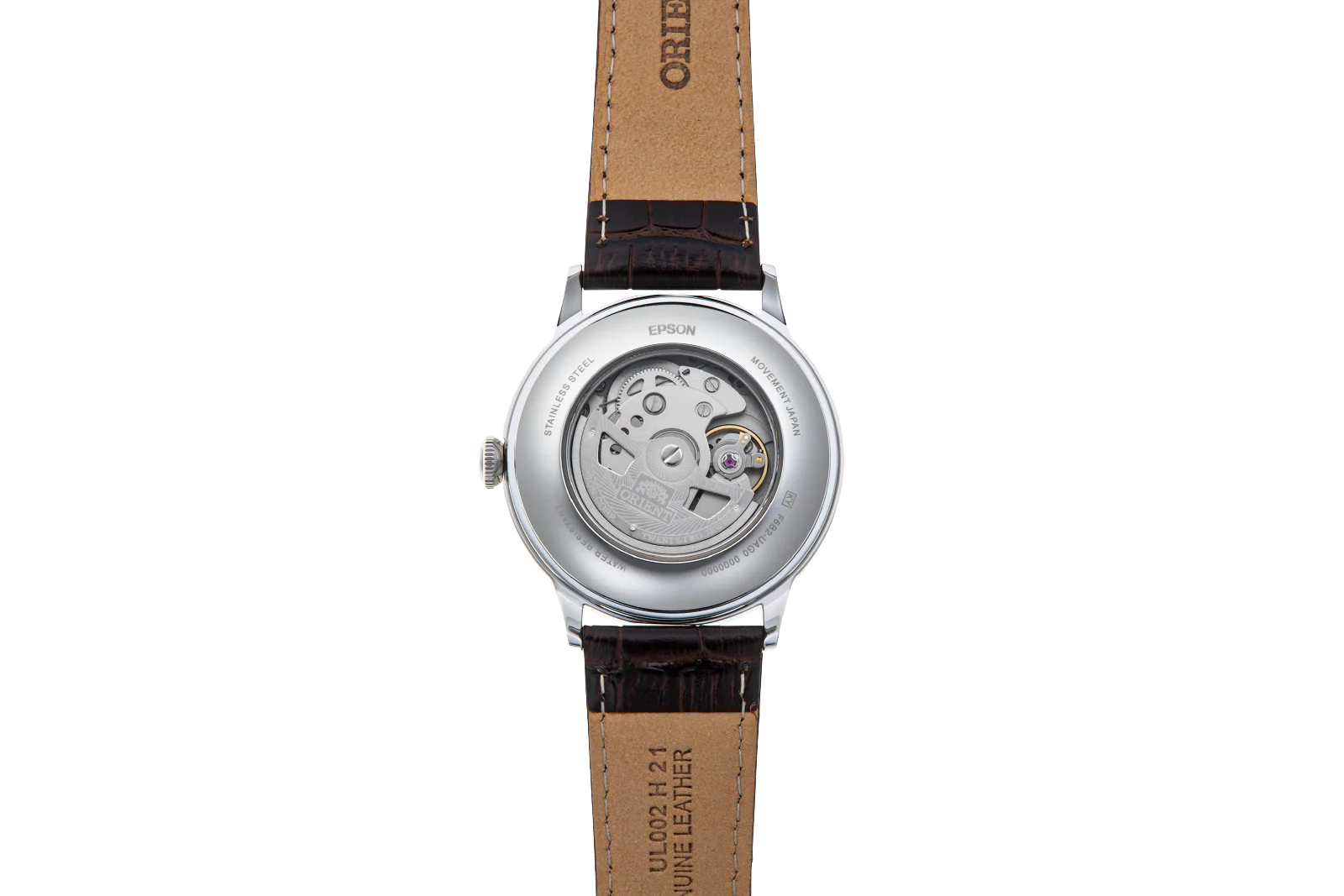 RA-AK0702Y Orient Bambino de caballero pulsera de cuero - Image 2