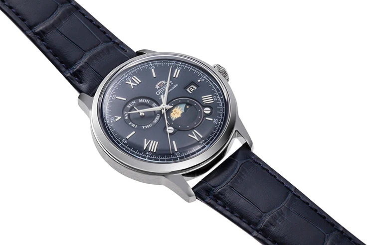 RA-AK0806L Reloj Orient Classic Sun and moon de hombre pulsera de piel 41 mm - Image 3
