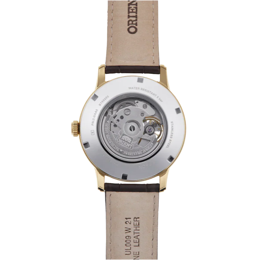 RA-AS0010S Reloj Orient Classic de hombre pulsera de piel 42 mm - Image 5
