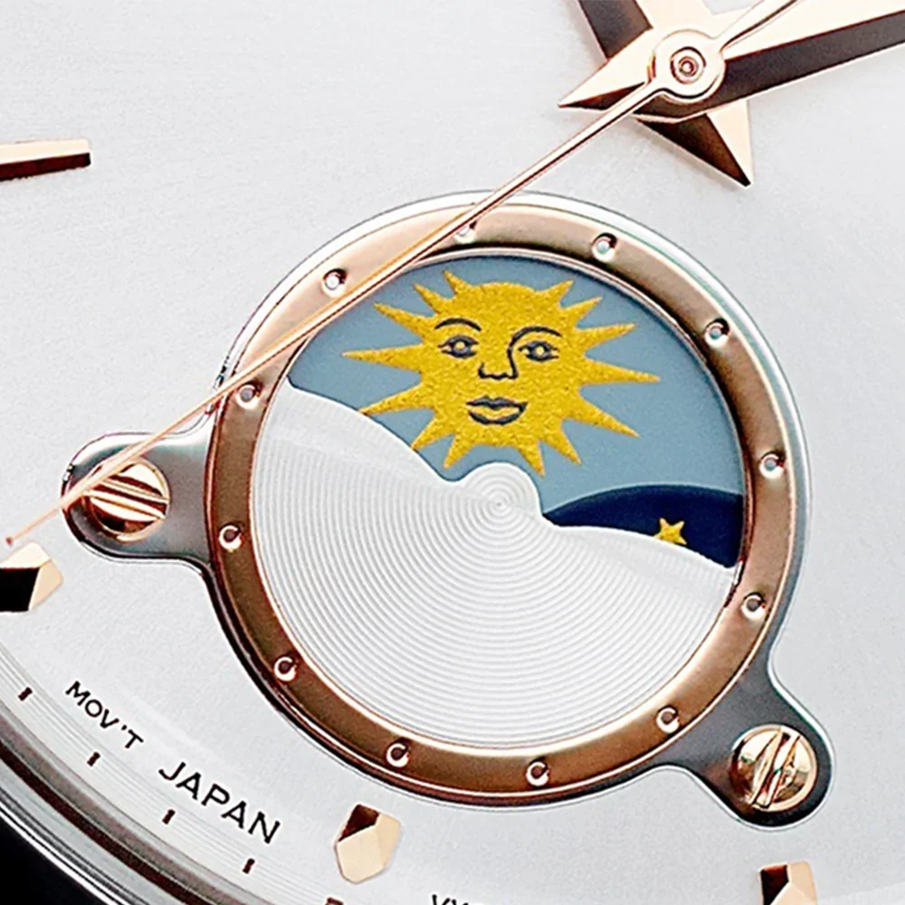 RA-KB0001S Reloj Orient Sun And moon de dama pulsera de metal - Image 2